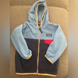Patagonia Micro D Snap-T fleece hoodie 12-18M